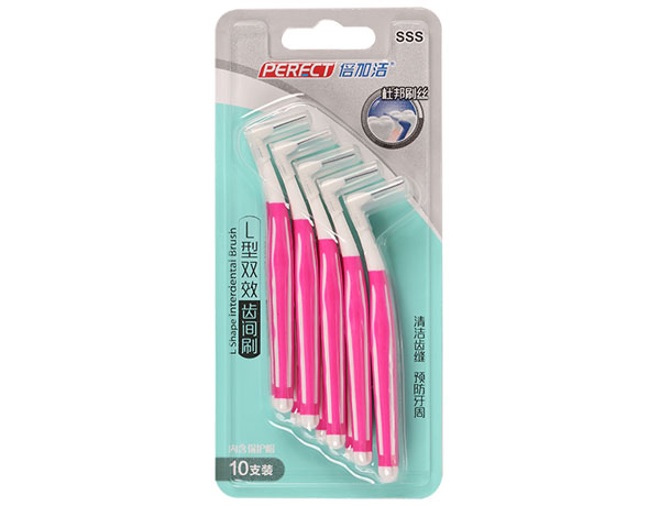 L-type double-effect interdental brush